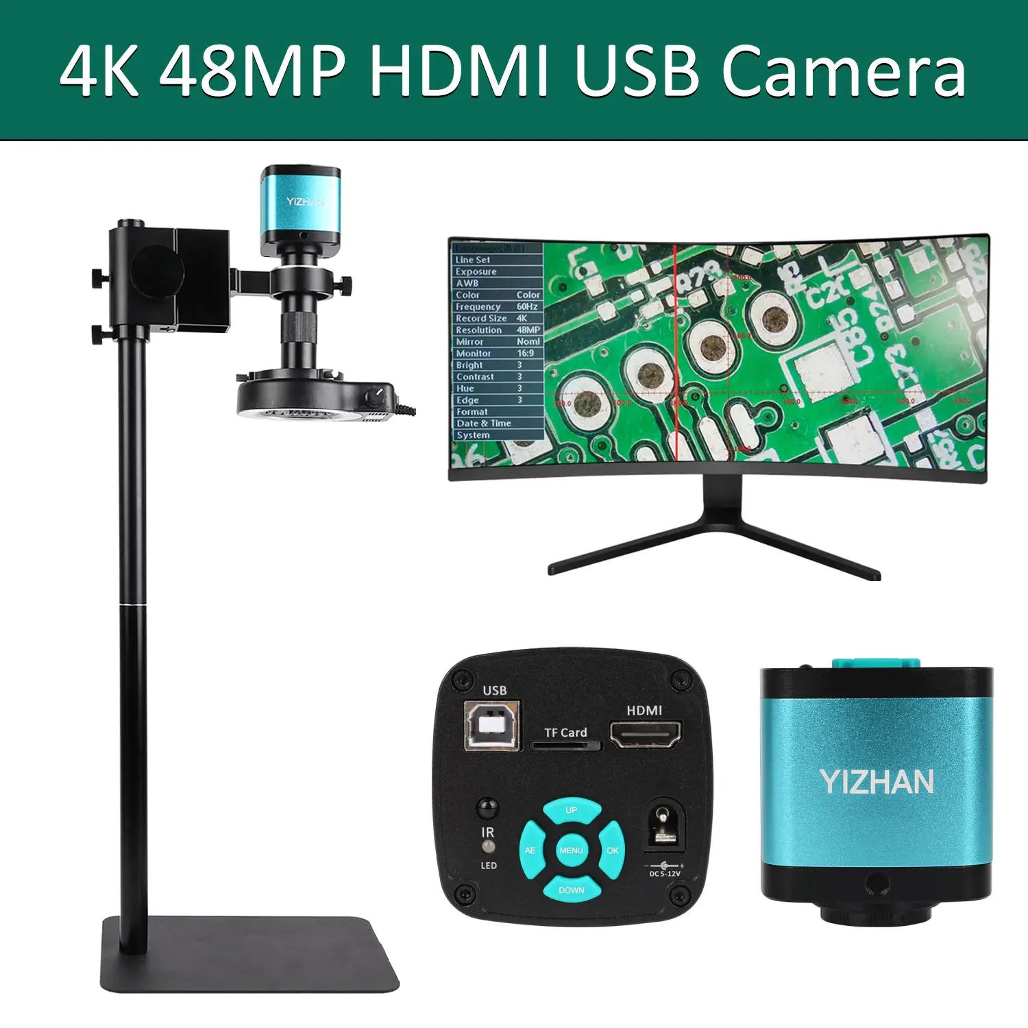   ܾ ̰ ī޶, HDMI USB ɼ , 130X 150X 180X C Ʈ  Ʈ, PCB  , 48MP, 4K